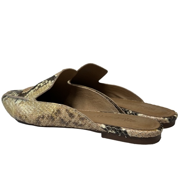 MADEWELL | The Frances Skimmer Mule in Snake Embossed Leather Slide Sandal Shoe - Picture 5 of 16